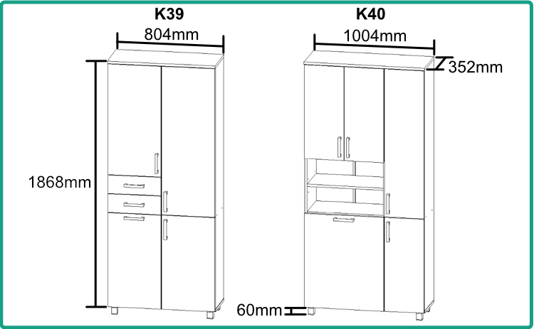 K39, K40 koty